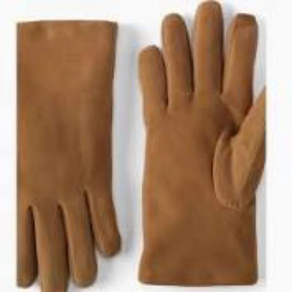 Lands' End Suede Gloves M